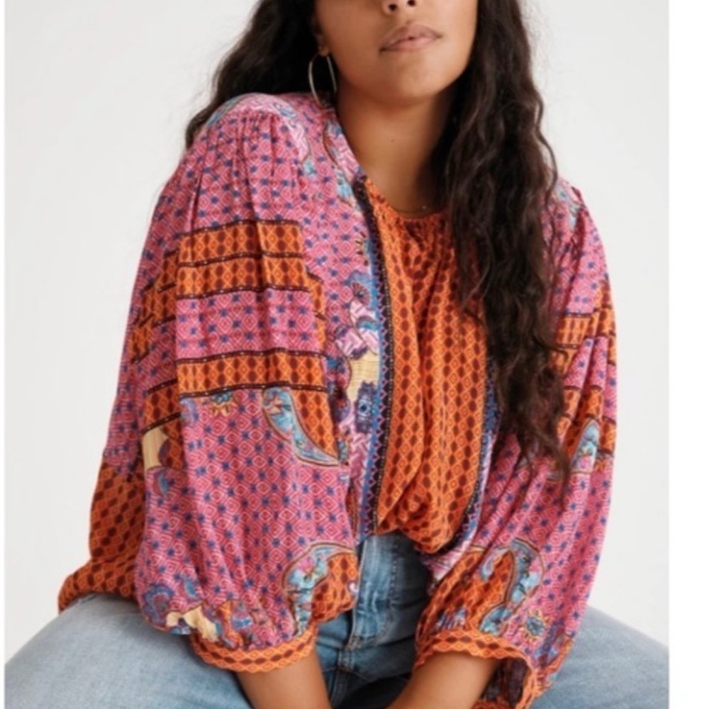 Anthropologie Sz S Bhanuni Jyoti Beaded Nyza Tunic Top